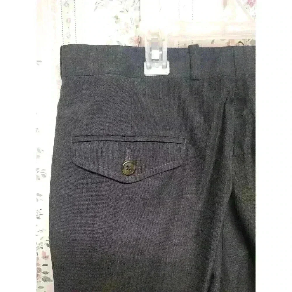 Vintage Racquet Club Gray Dress Pants Men's Size 34 Pleated Machine Washable